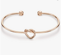 Forever Love Knot Infinity Rose Gold Bracelet