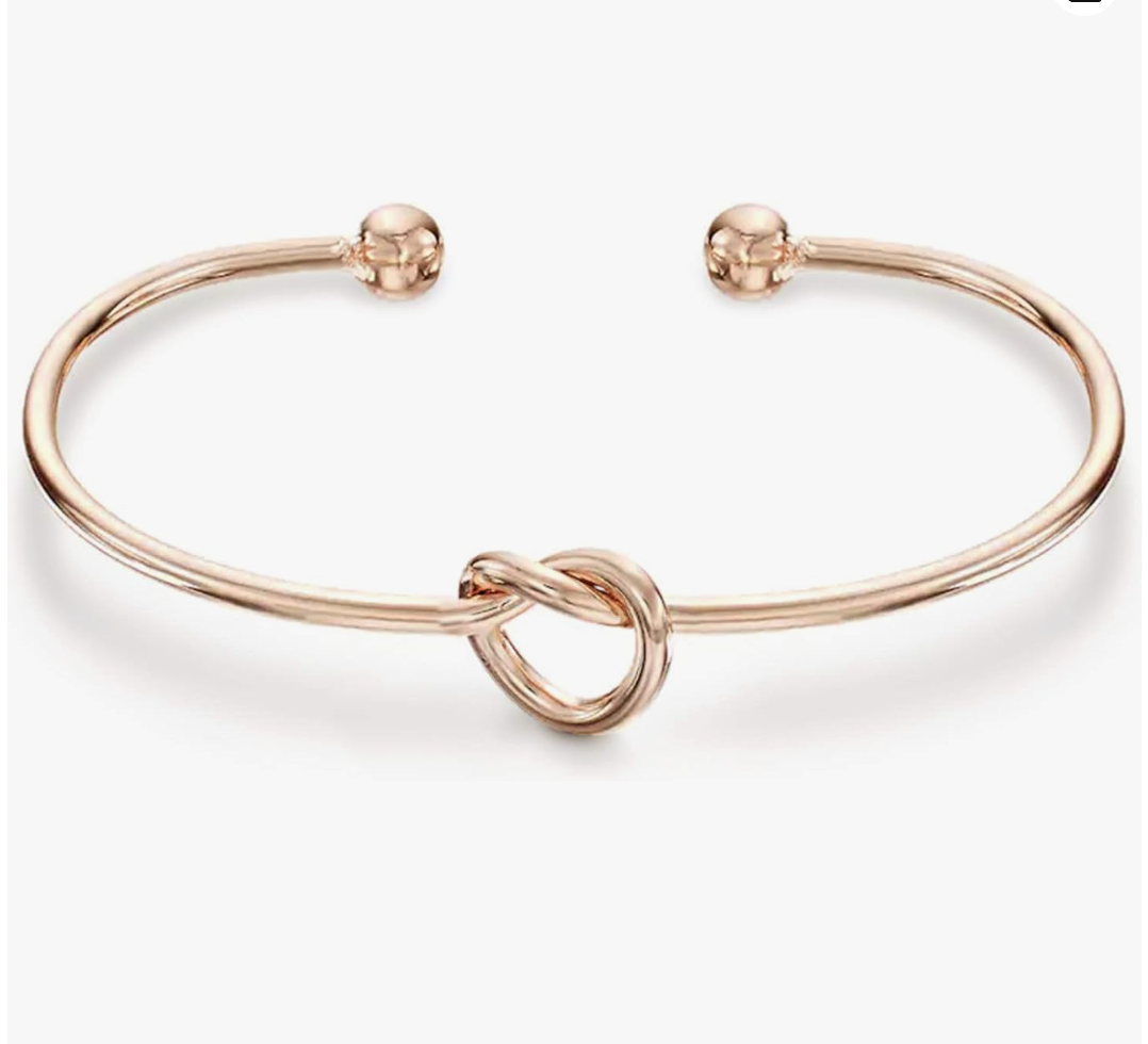 Forever Love Knot Infinity Rose Gold Bracelet